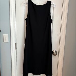 Jones Wear.  Elegant black dress with back cowl drape.  Size 14. EUC!